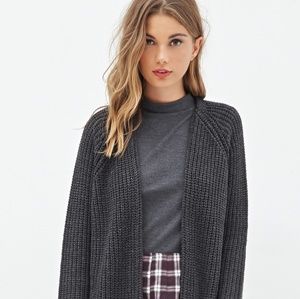 Forever 21 Sweaters - Forever 21 Gray Knit Long Cardigan Forever 21 Sweaters - Forever 21 Gray Knit Long Cardigan